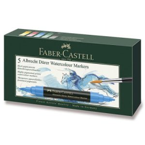 Akvarelové popisovače Faber-Castell Albrecht Dürer - 5 barev