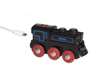 Brio - Elektrická lokomotiva nabíjecí přes mini USB kabel