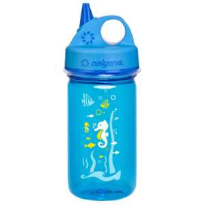 Dětská lahev na pití Nalgene Grip´n Gulp - Blue Seahorse