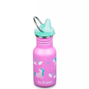 Dětská nerezová lahev Klean Kanteen Kid Classic Narrow w/Sippy Cap - unicorns 355 ml