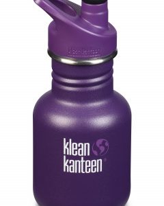 Dětská nerezová lahev Klean Kanteen Kid Classic w/Kid Sport Cap 3.0 - grape jelly matte 355 ml