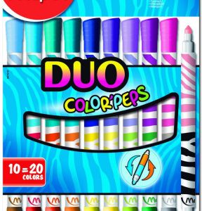 Dětské fixy Maped Color´Peps Duo - 10 oboustranných fixů