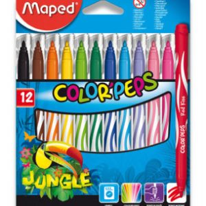 Dětské fixy Maped Color´Peps Jungle - 12 barev