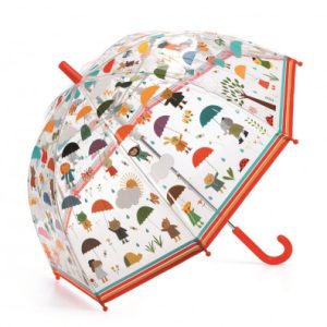 Dětský deštník - pod kapkami deště