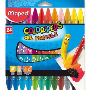 Olejové pastely Maped Color´Peps - 24 barev