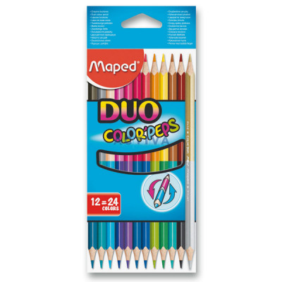 Pastelky Maped Color'Peps Duo - oboustranné pastelky