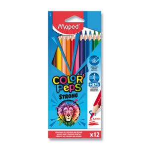 Pastelky Maped Color'Peps Strong - 12 barev