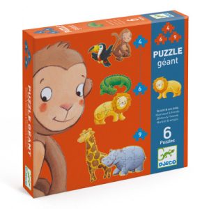 Sada 6 puzzle pro nejmenší Opičák a jeho kamarádi