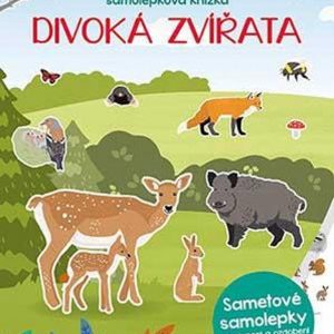 Sametová samolepková knížka - Divoká zvířata