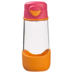 Sport lahev na pití 450 ml - růžová/oranžová