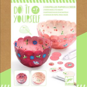 Vyrob si sám - papírové misky růžové