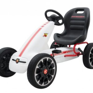 ABARTH šlapací motokára bílá