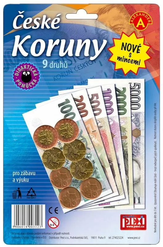 Alexander Alexander Hrací peníze - české koruny - Obrázek 2