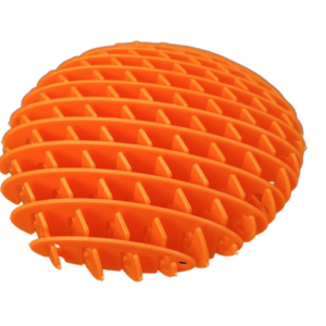Antistresová elastická senzorická hračka 10 cm oranžová