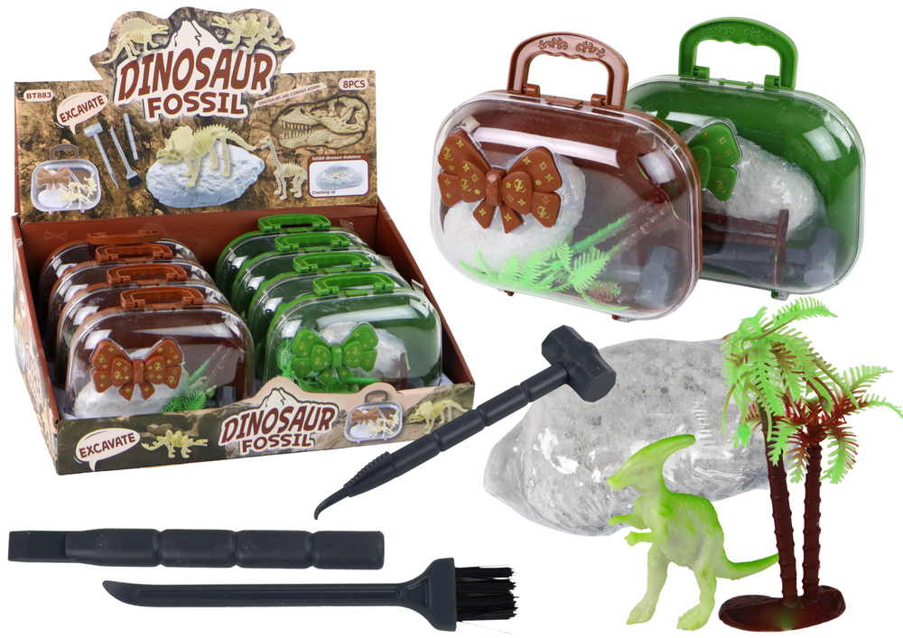 Archeologická sada dinosaurů v kufříku