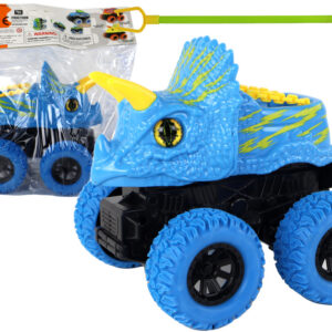 Autíčko Triceratops s třecím pohonem modré