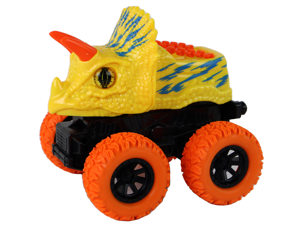 Autíčko Triceratops s třecím pohonem žluté - Obrázek 2