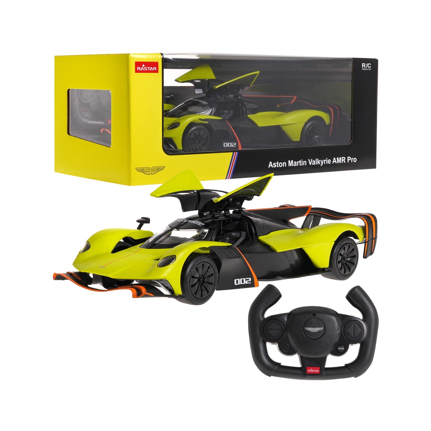 Autíčko na dálkové ovládání R/C Aston Martin Valkyrie AMR Pro 1:14 zelené