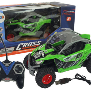 Auto Cross Country na dálkové ovládání R/C 27 MHz zelené