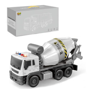 Auto míchačka na beton se zvuky a světly 1:16 bílá