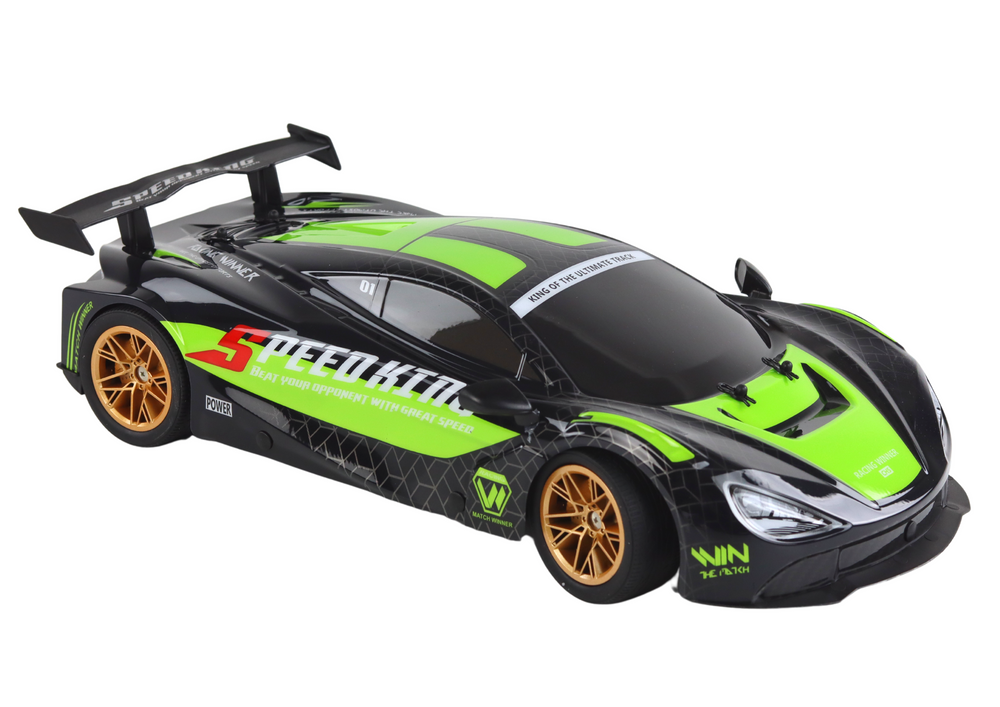 Auto na dálkové R/C ovládání Speed King 1:10 zelené - Obrázek 2