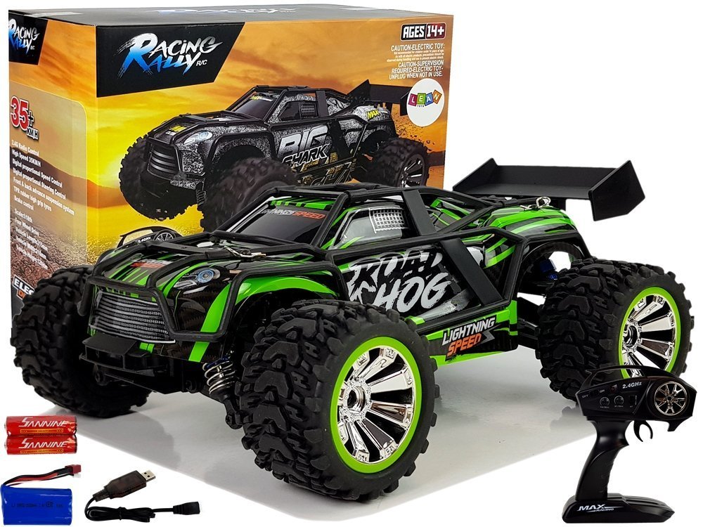 Auto na dálkové ovládání R/C 1:18 MaxRacing 35 km/h zelené