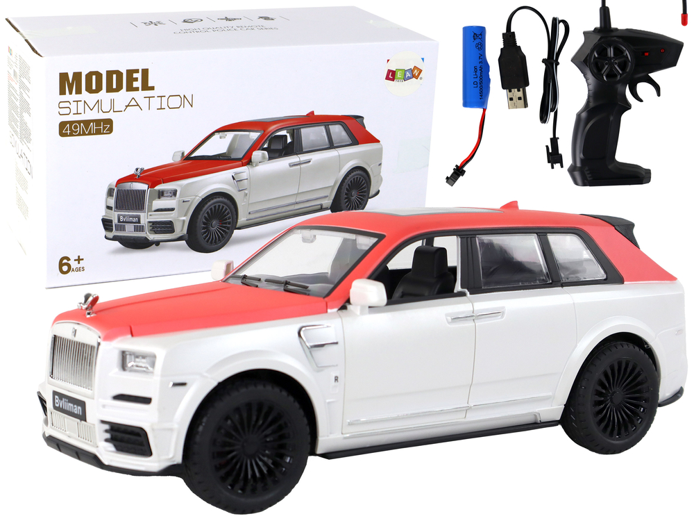 Auto na dálkové ovládání R/C Bvliiman 1:20 bílá červená