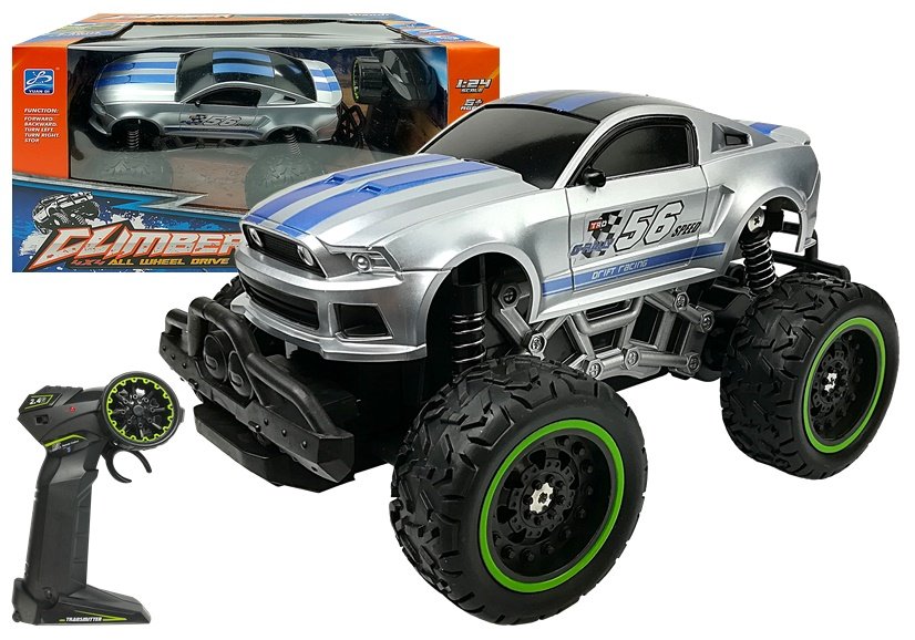 Auto na dálkové ovládání R/C Monster 1:24 stříbrné