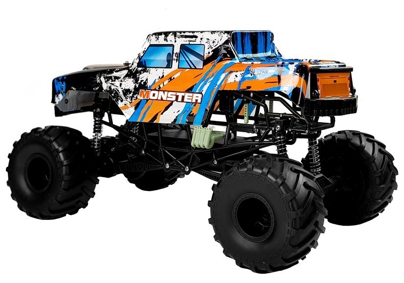 Auto na dálkové ovládání R/C Monster 4x4 oranžové - Obrázek 2