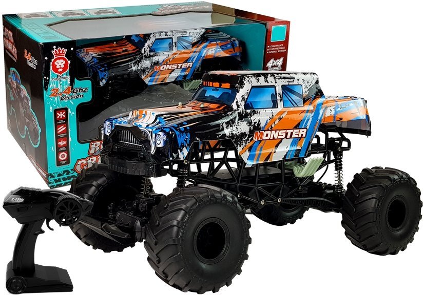 Auto na dálkové ovládání R/C Monster 4x4 oranžové