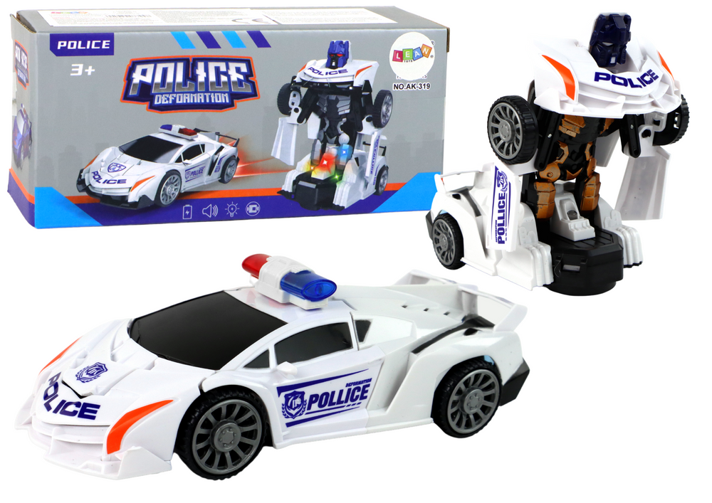 AutoRobot Policista 2v1 bílý