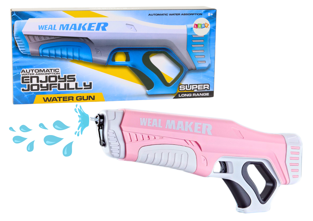 Automatická vodní pistole 350 ml růžová