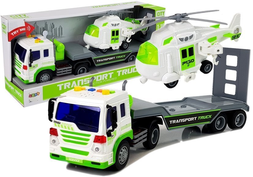 Autotransportér s helikoptérou 1:16