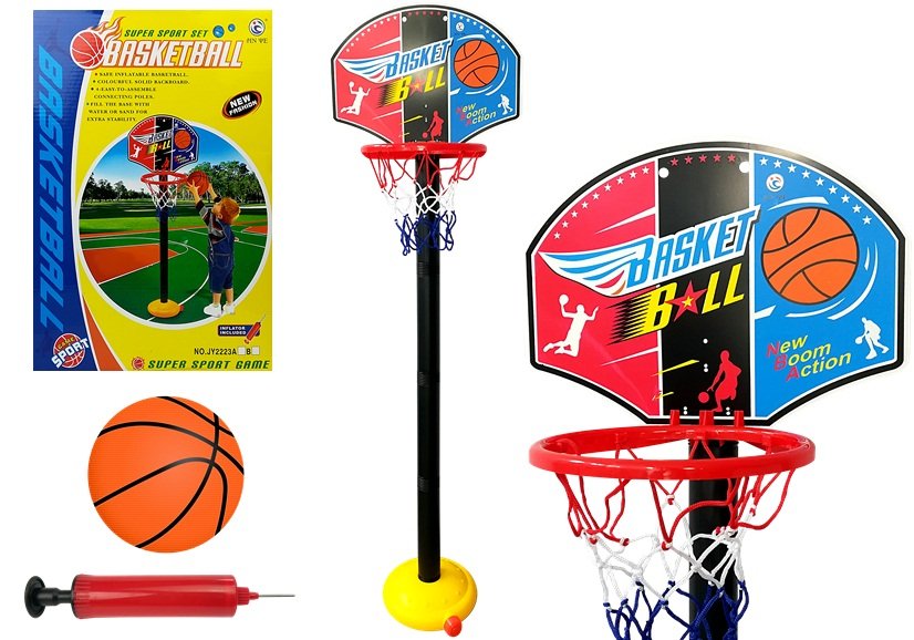 Basketbalový koš s míčem