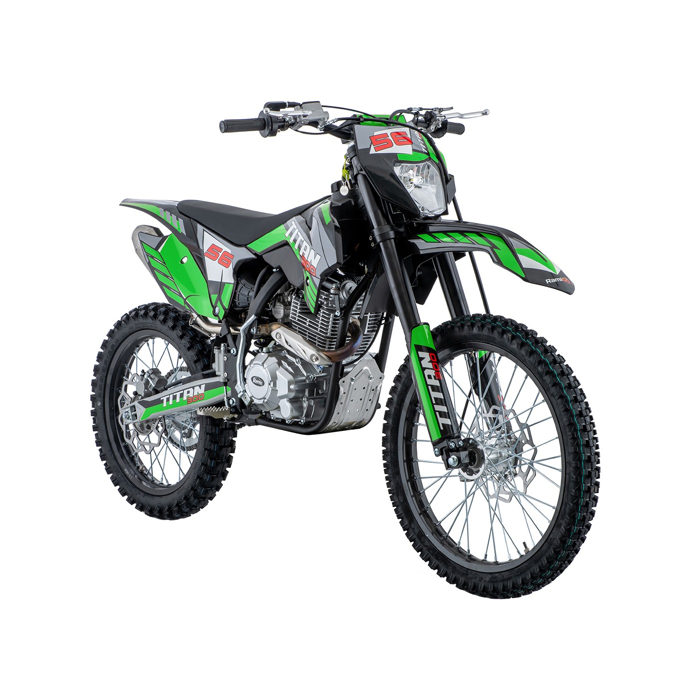 Benzínová motorka RamiGO TITAN 300CC zelená - Obrázek 2