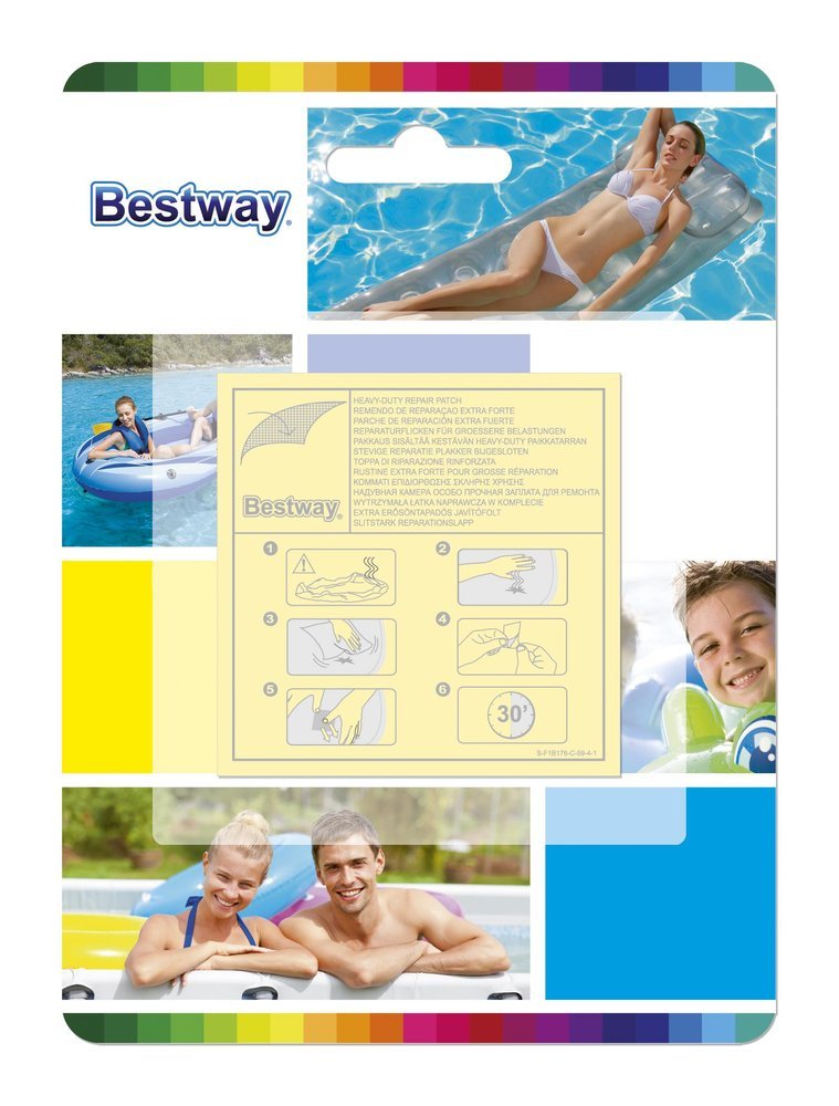 Bestway Bestway Vodotěsné opravné záplaty pro nafukovací výrobky