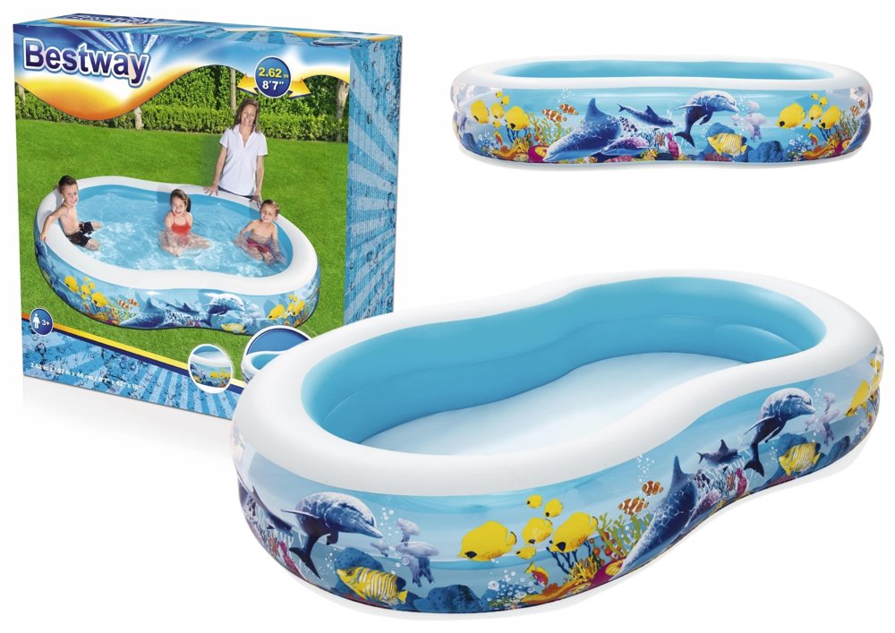 Bestway Nafukovací bazén Bestway 262x157x46 cm oceán