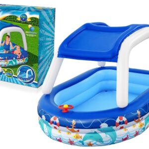 Bestway Nafukovací bazén loďka pro nejmenší se stříškou 213x155x132 cm Bestway