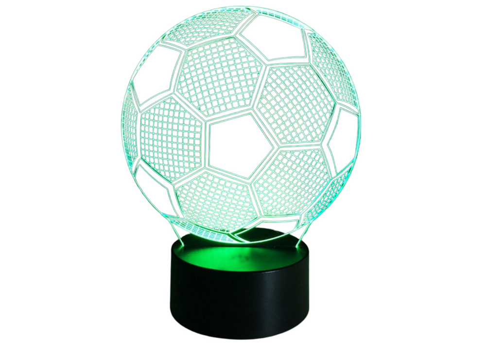 Bezdrátová lampa LED Fotbalový míč 3D s dálkovým ovládáním - Obrázek 2