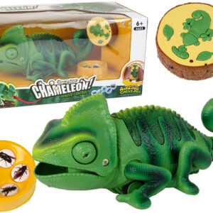 Chameleon na dálkové ovládání 28 cm zelený