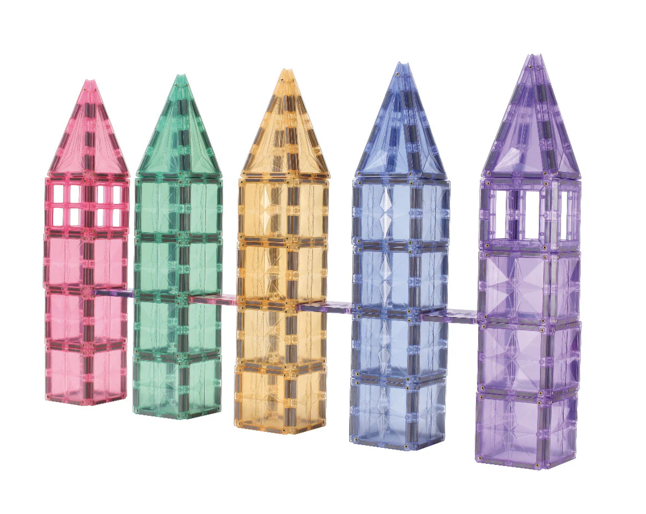 Cleverclixx Pastel Magnetická stavebnice velká kreativní sada 210 ks - Obrázek 2
