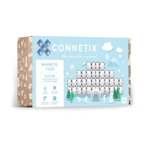 Connetix Connetix Tiles - Magnetická Stavebnice Průhledná Obdélníky 12 ks