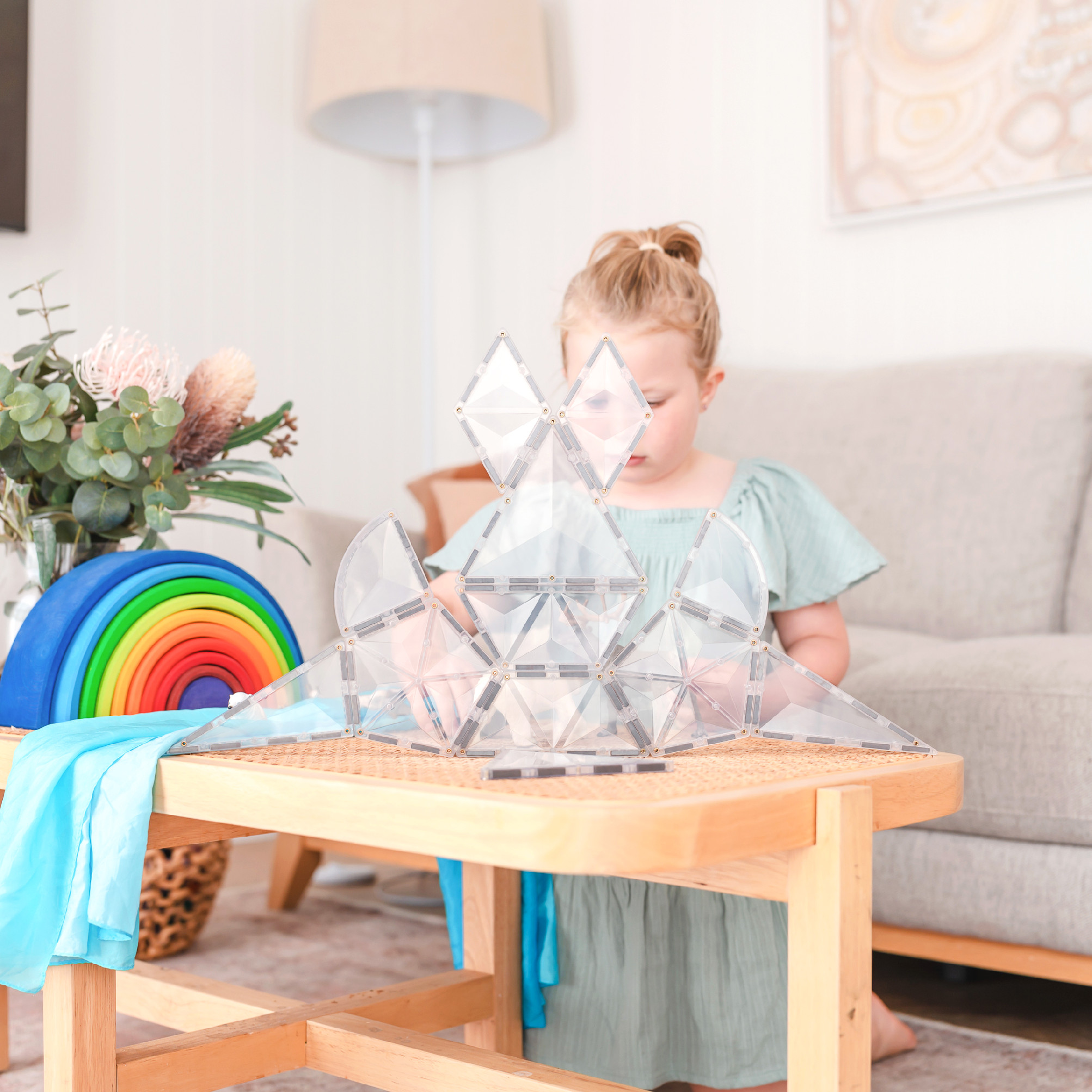 Connetix Connetix Tiles - Magnetická Stavebnice Průhledná Rozšiřující Sada 24 ks - Obrázek 2