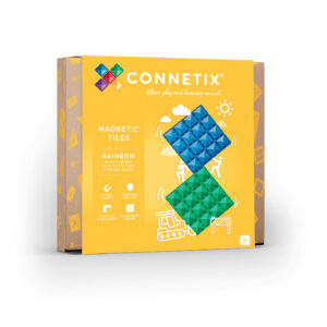 Connetix Connetix Tiles - Magnetické Základny Duhová Blue & Green 2 ks