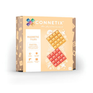 Connetix Connetix Tiles - Magnetické Základny Pastelová Lemon & Peach 2 ks