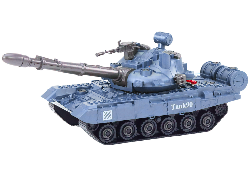 DIY vojenské vozidlo tank k rozmontování modrý se zvuky sada autíčka - Obrázek 2