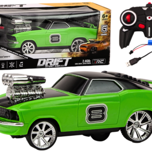 Dálkově ovládané autíčko 1:18 Drift 360 světla a zvuky zelené