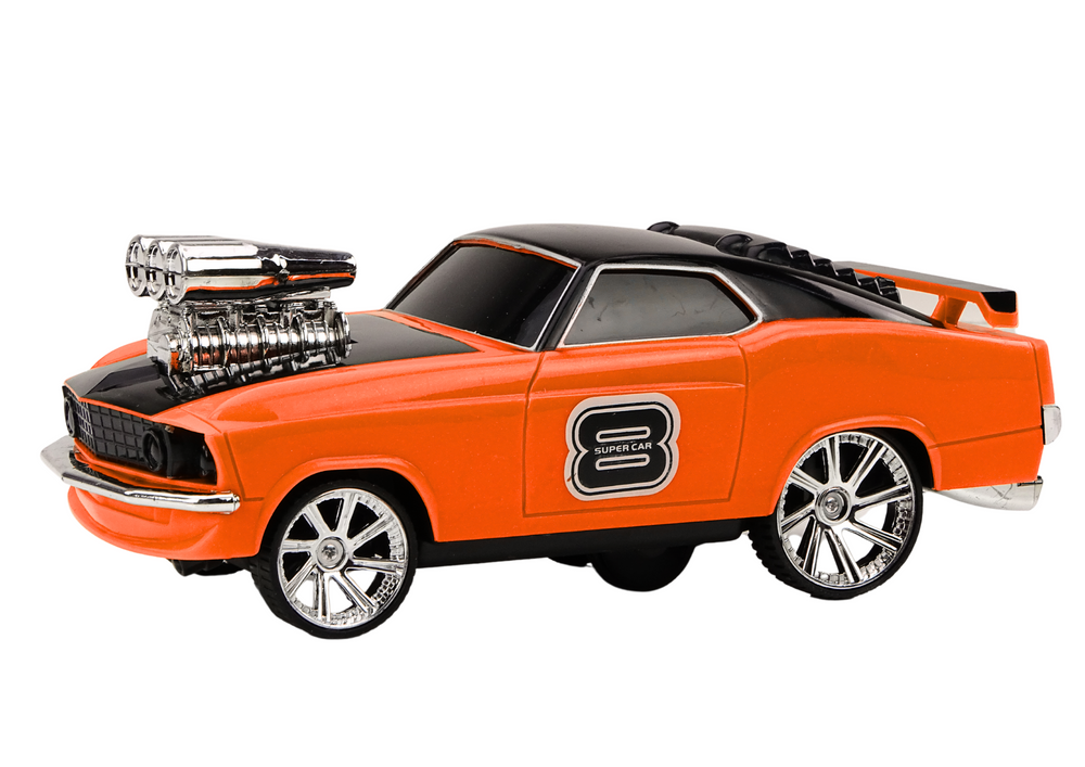 Dálkově ovládané auto 1:18 Drift 360 světla zvuky oranžové - Obrázek 2