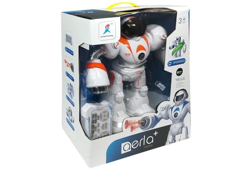Dálkově ovládaný R/C robot střílící rakety oranžový - Obrázek 2