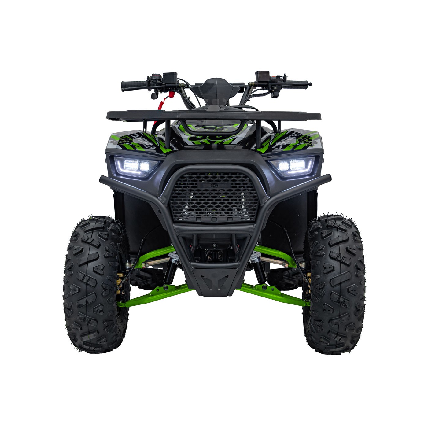 Dětská benzínová čtyřkolka RamiGO DISCOVERER 125CC černo-zelená - Obrázek 2